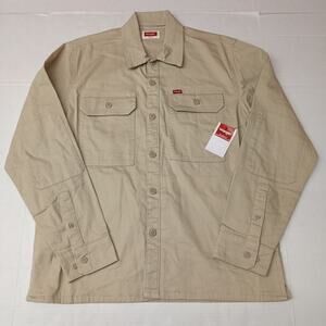 Wrangler Jacket Overshirt Outdoor Shacket Size M Beige NWT